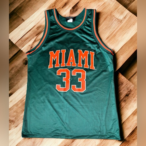 Miami Hurricanes #13 Basketball Logo Athletics Jersey Size Medium 90s - Picture 1 of 8
